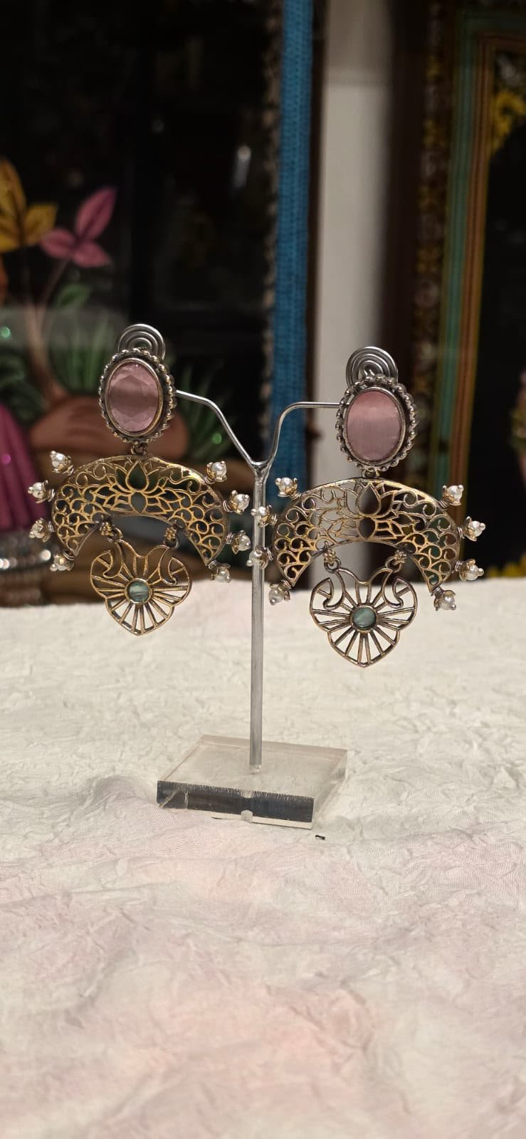 Lunara Disc Drop Earrings (Style 4)